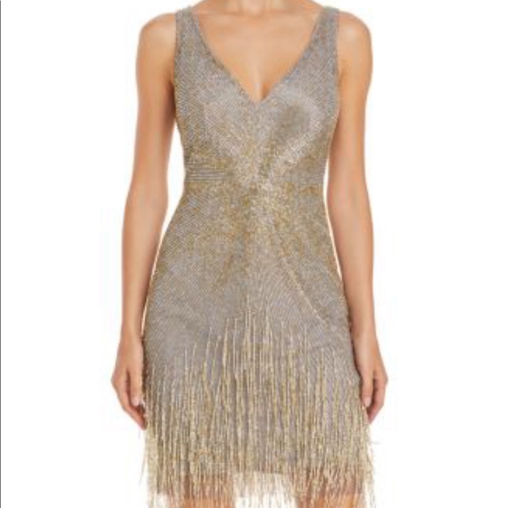 Aidan Mattox Beaded Cocktail Dress
